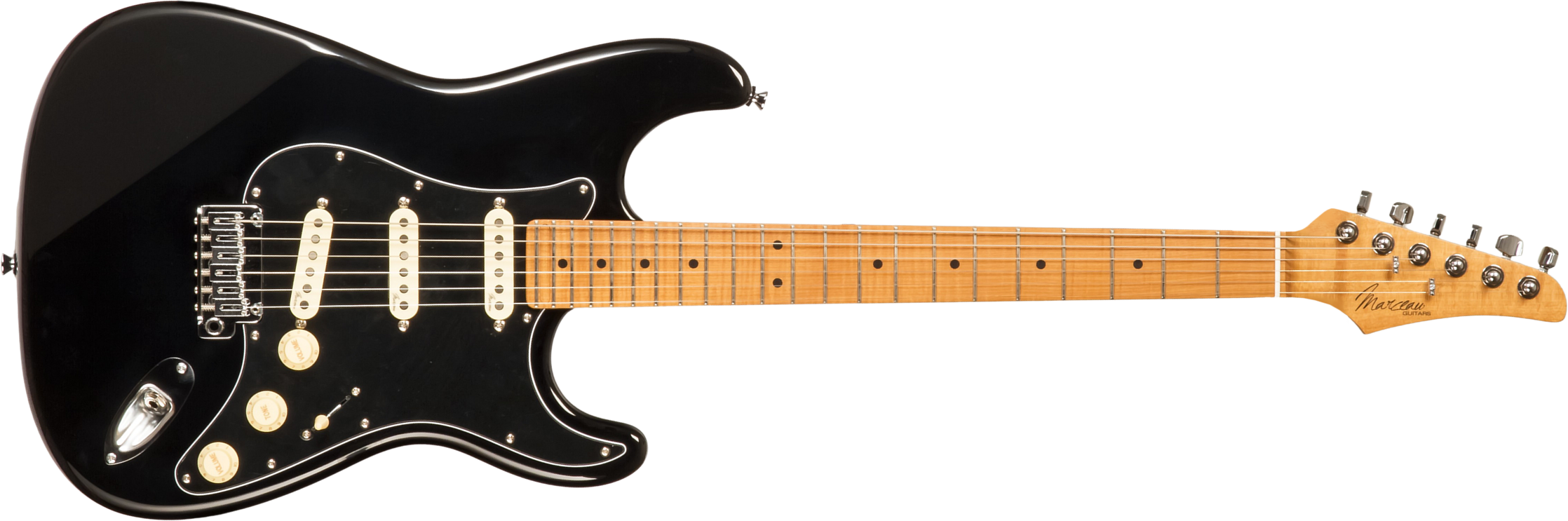 Marceau Guitars Experience Traditional 3s Trem Mn #t226824 - Black - Guitare Électrique Forme Str - Main picture