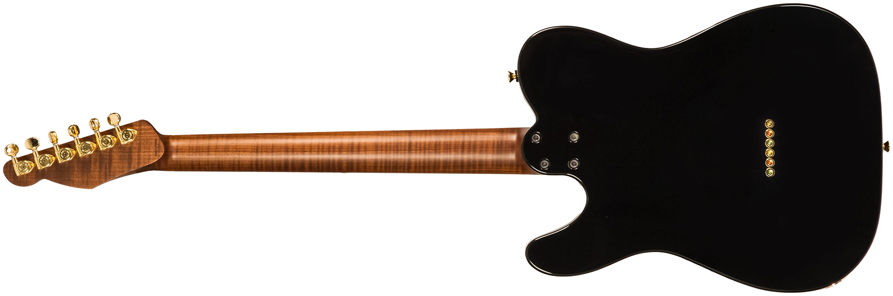 Marceau Guitars Elegante Traditional 2s Ht Mn #t315924 - Black - Guitare Électrique Forme Tel - Variation 1