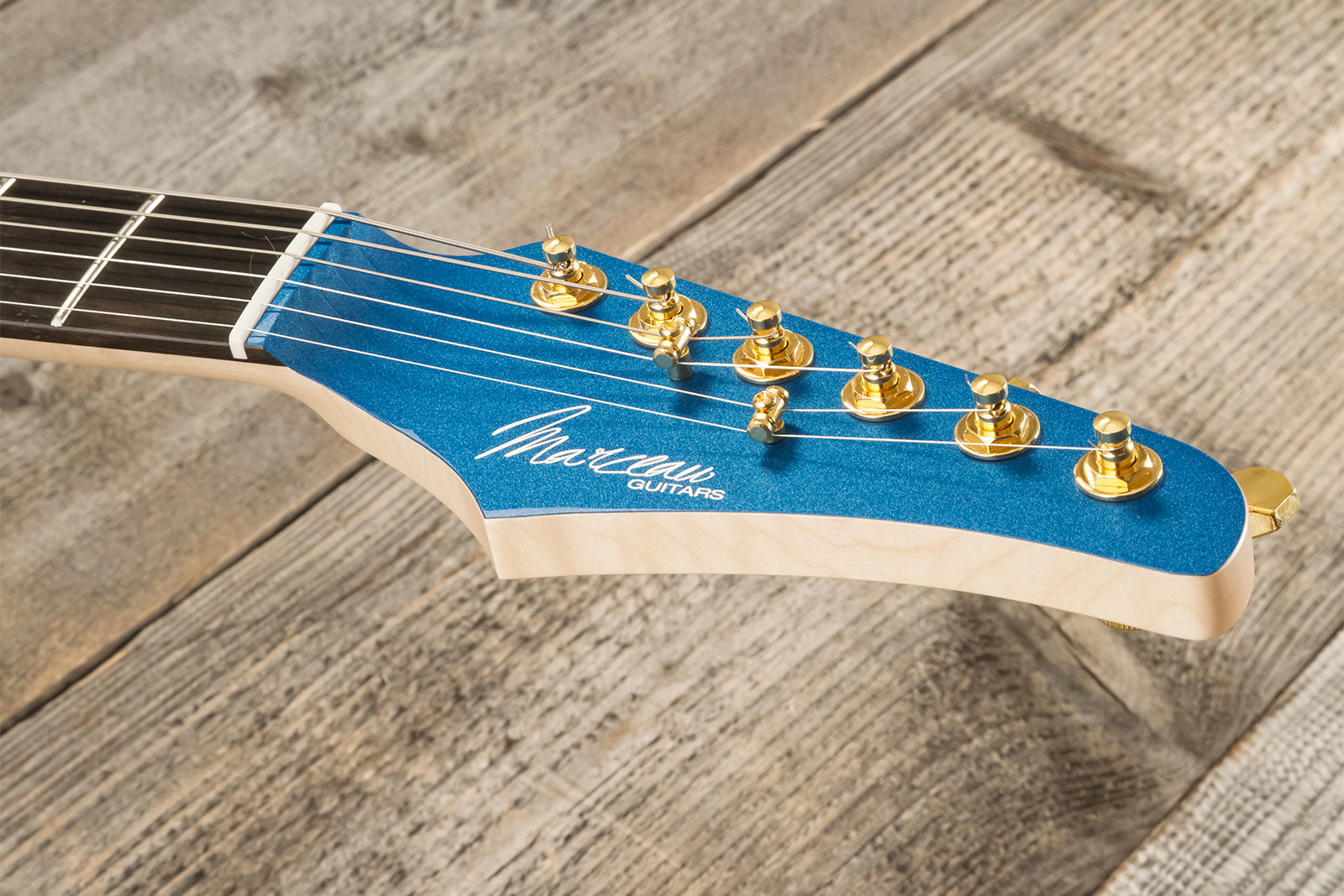 Marceau Guitars Experience Traditional Hss Trem Eb #t226324 - Lake Placid Blue - Guitare Électrique Forme Str - Variation 9