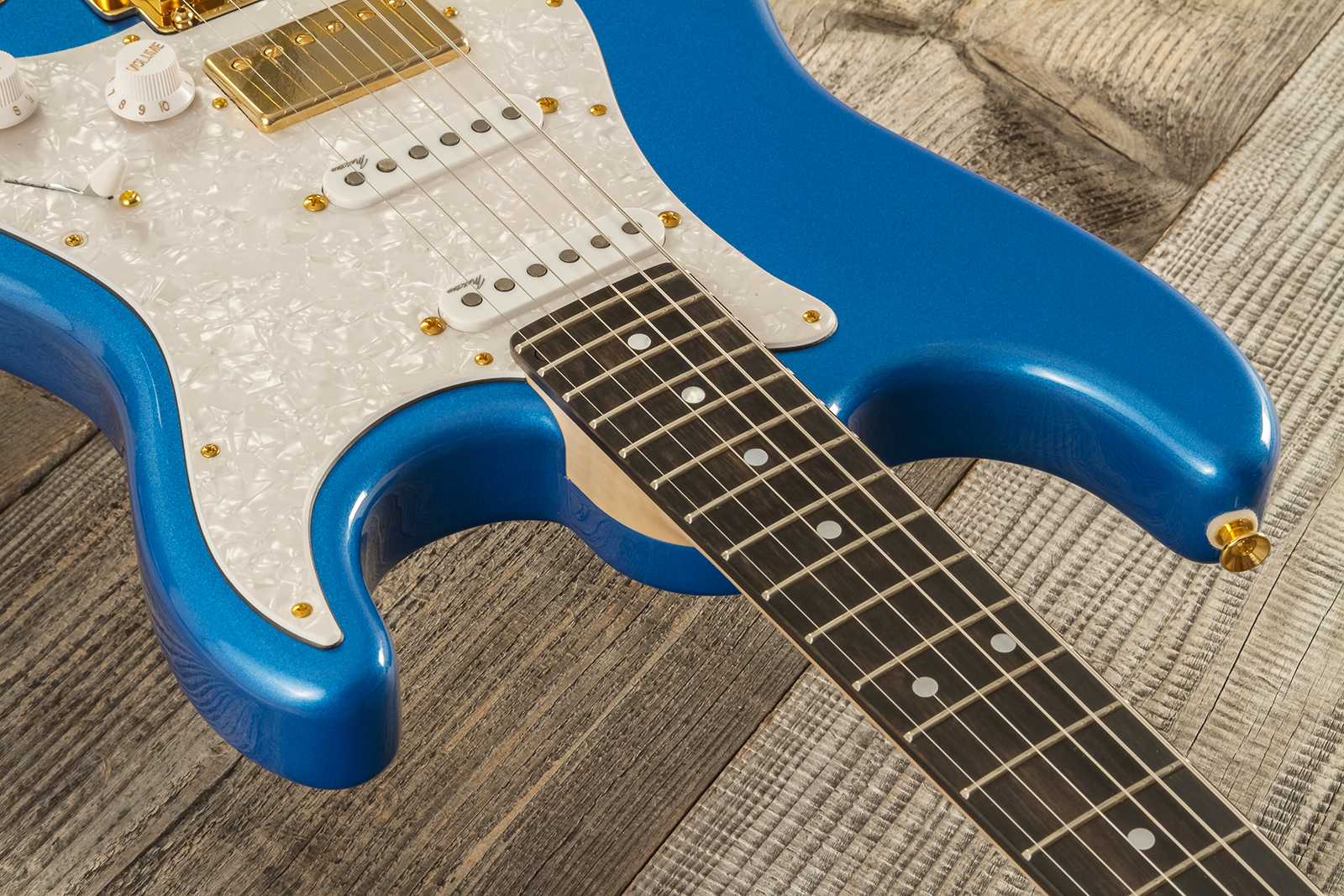 Marceau Guitars Experience Traditional Hss Trem Eb #t226324 - Lake Placid Blue - Guitare Électrique Forme Str - Variation 4