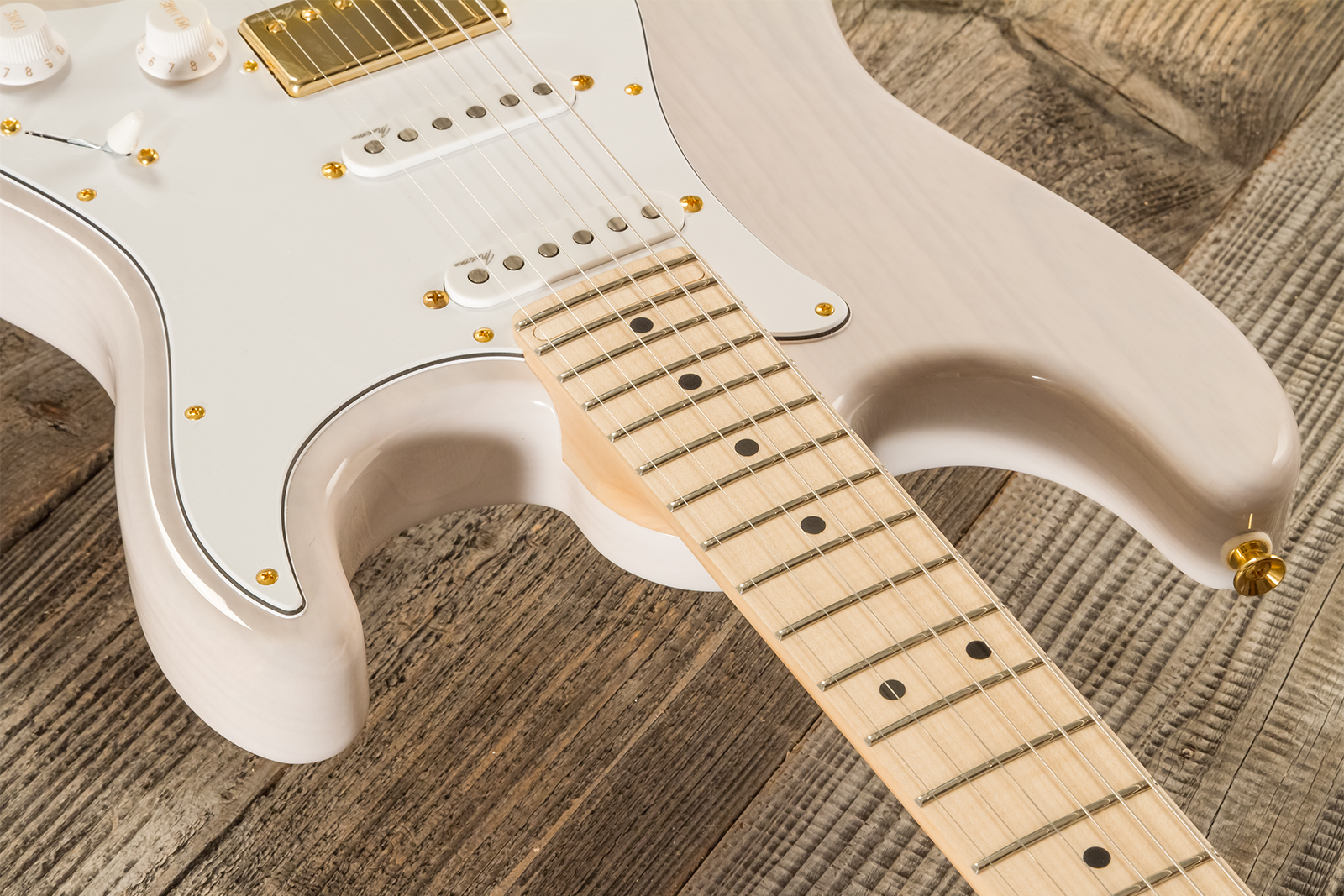 Marceau Guitars Experience Traditional Hss Trem Mn #t227124 - White Blonde - Guitare Électrique Forme Str - Variation 4