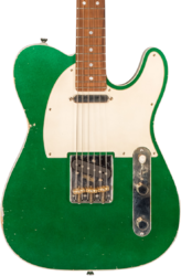 Guitare électrique forme tel Marceau guitars Traditional Elegante #T316124 - Heavy relic candy green