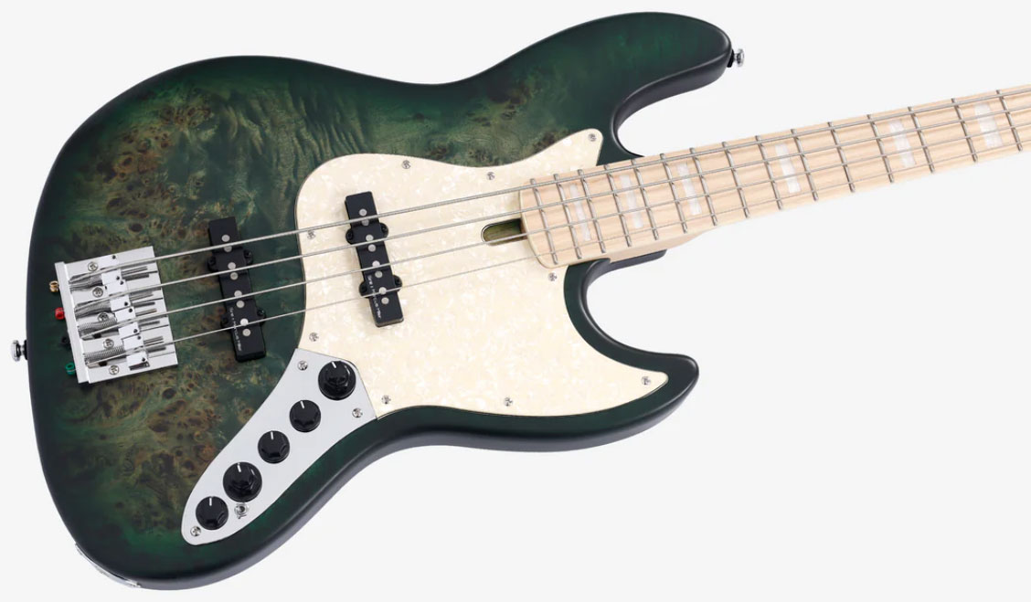 Marcus Miller V7 Ash Reissue 4st 4c Active Mn - Trans Green Satin - Basse Électrique Solid Body - Variation 3