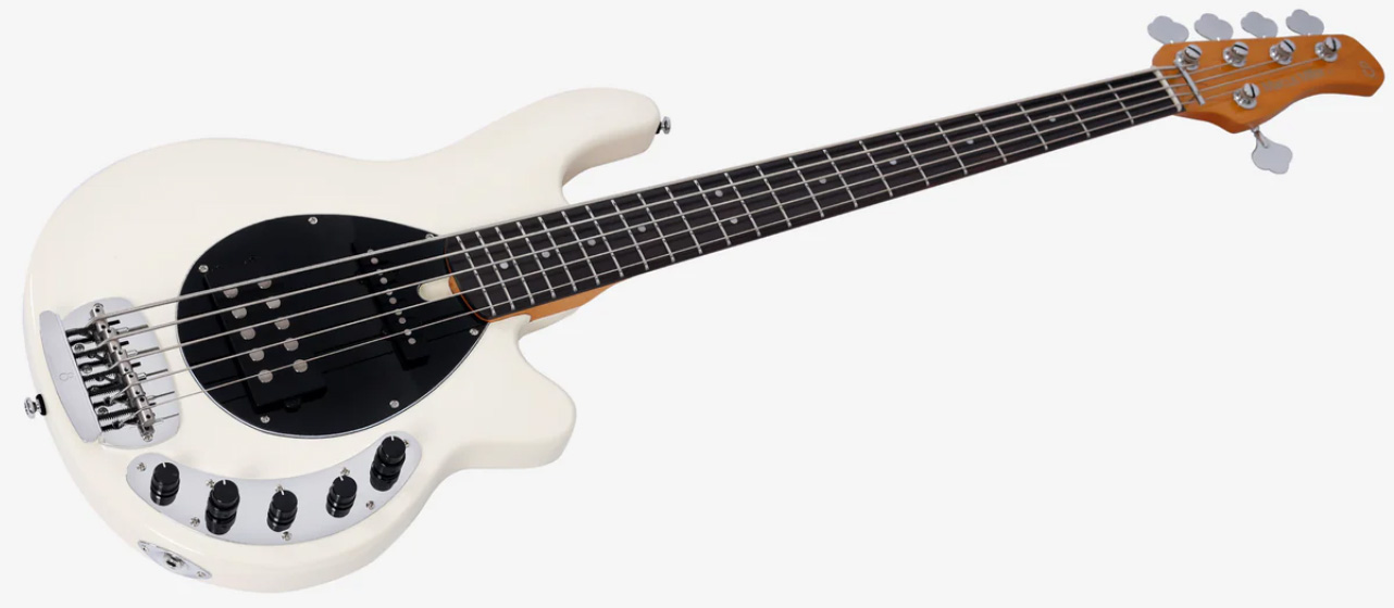 Marcus Miller Z7 Alder 5st 5c Active Eb - Antique White - Basse Électrique Solid Body - Variation 2