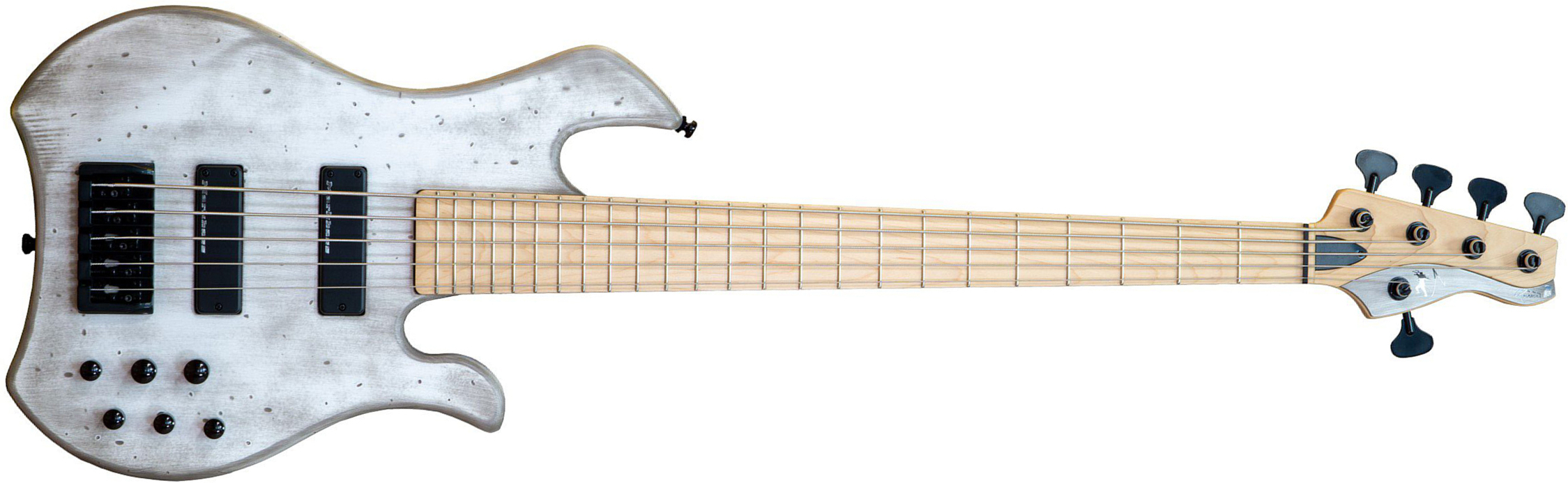 Markbass Mb Kimandu F1 5 Bk Mp 5c Active Mn - Old White - Basse Électrique Solid Body - Main picture