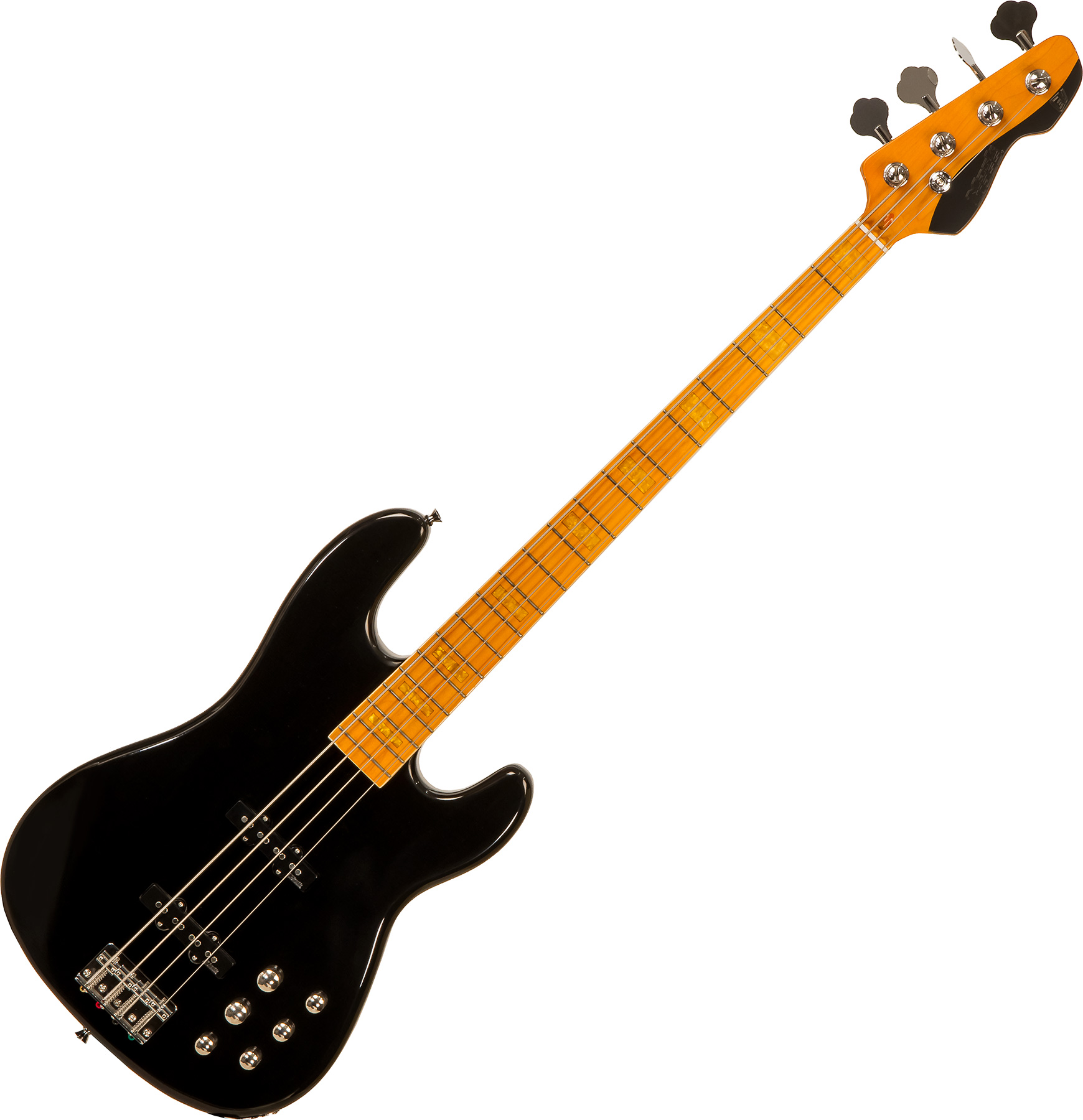 Markbass Mb Gv 4 Gloxy Val Cr Mp Active Mn - Black - Basse Électrique Solid Body - Variation 2