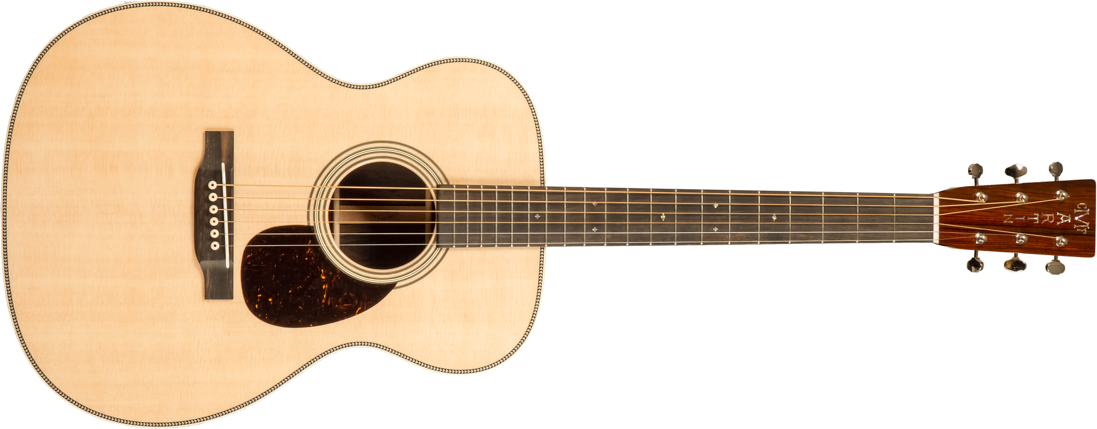 Martin Custom Shop Cs-om-c23035486 Orchestra Epicea Ziricote Eb #2819080 - Natural Clear - Guitare Folk - Main picture