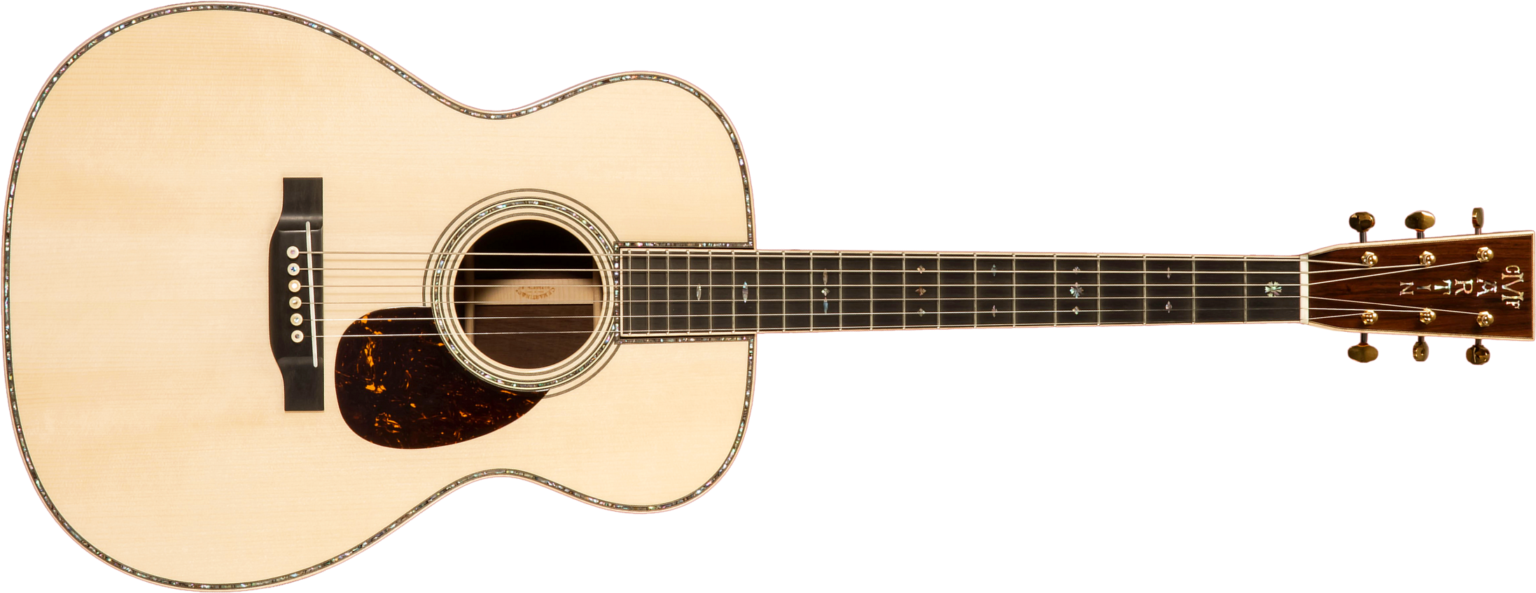 Martin Custom Shop Om45 Epicea Adirondack Palissandre Rio Eb #2814835 - Natural - Guitare Folk - Main picture