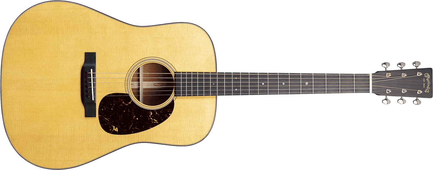 Martin D-18 Standard Dreadnought Epicea Acajou - Natural - Guitare Folk - Main picture