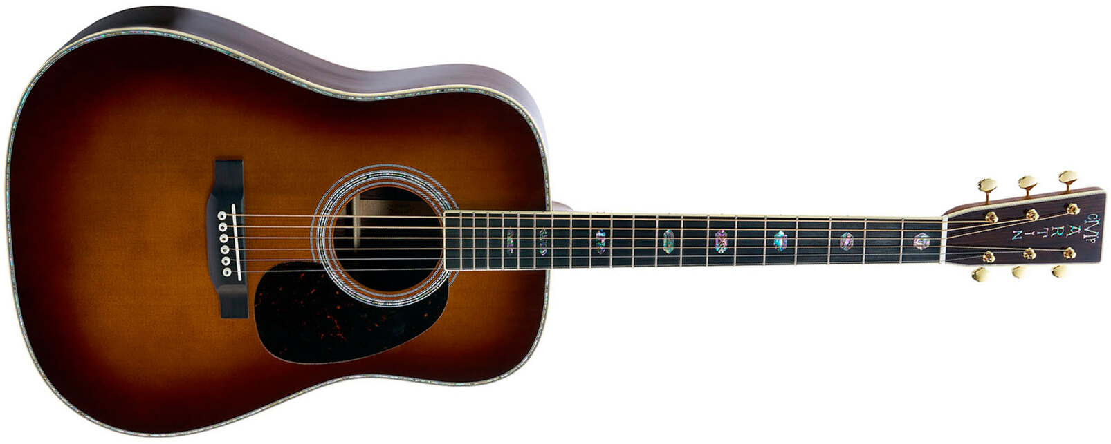 Martin D41 Standard Golden Era Dreadnought Epicea Palissandre Eb - 1933 Ambertone Gloss - Guitare Folk - Main picture