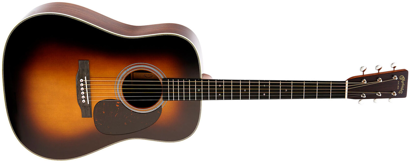 Martin Hd28 Standard Golden Era Dreadnought Epicea Palissandre Eb - 1935 Sunburst Gloss - Guitare Folk - Main picture