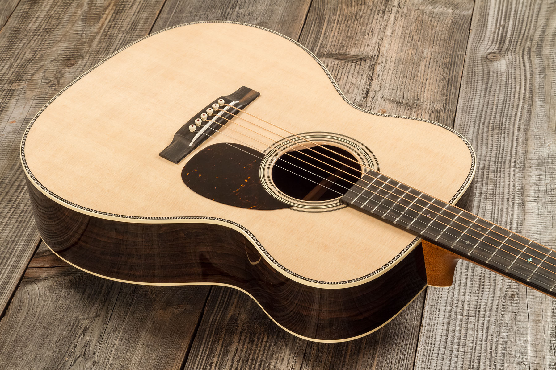 Martin Custom Shop Cs-om-c23035486 Orchestra Epicea Ziricote Eb #2819080 - Natural Clear - Guitare Folk - Variation 2