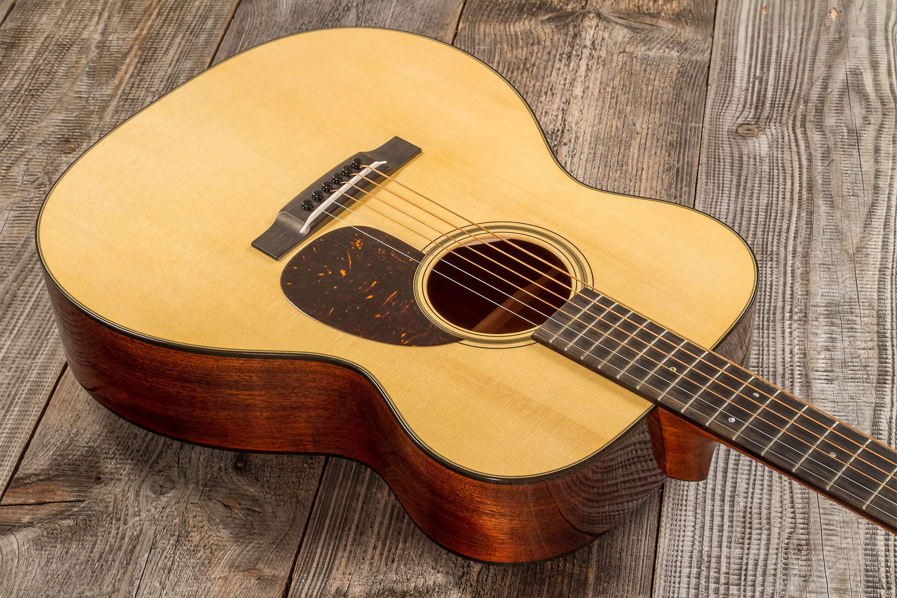 Martin Custom Shop Cs-om-c23035507 Orchestra Epicea Acajou Eb #2816489 - Natural Aging Toner - Guitare Folk - Variation 2