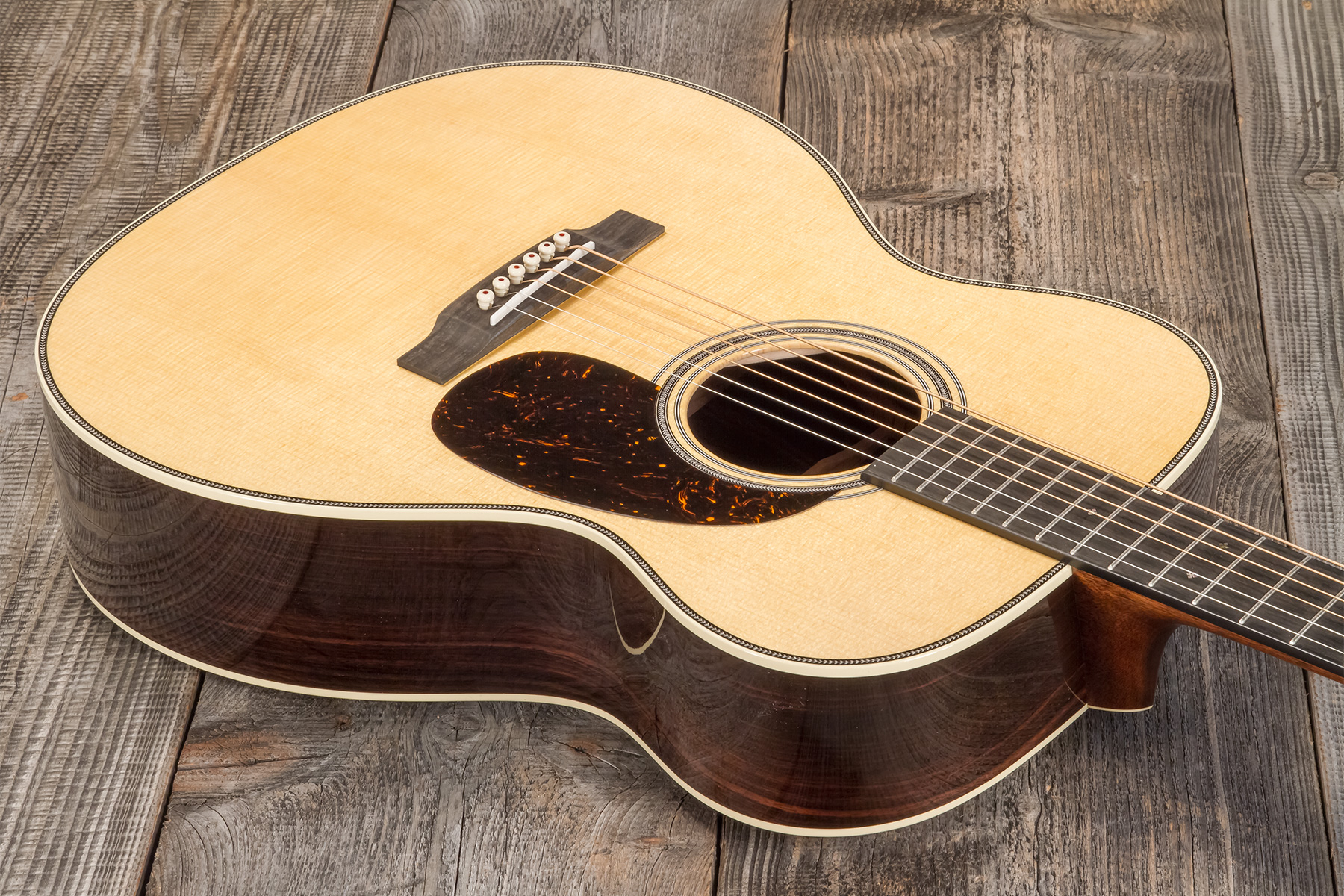 Martin Custom Shop Cs-om-c23036412 Orchestra Epicea Palissandre Eb #2816487 - Natural Aging Toner - Guitare Folk - Variation 2