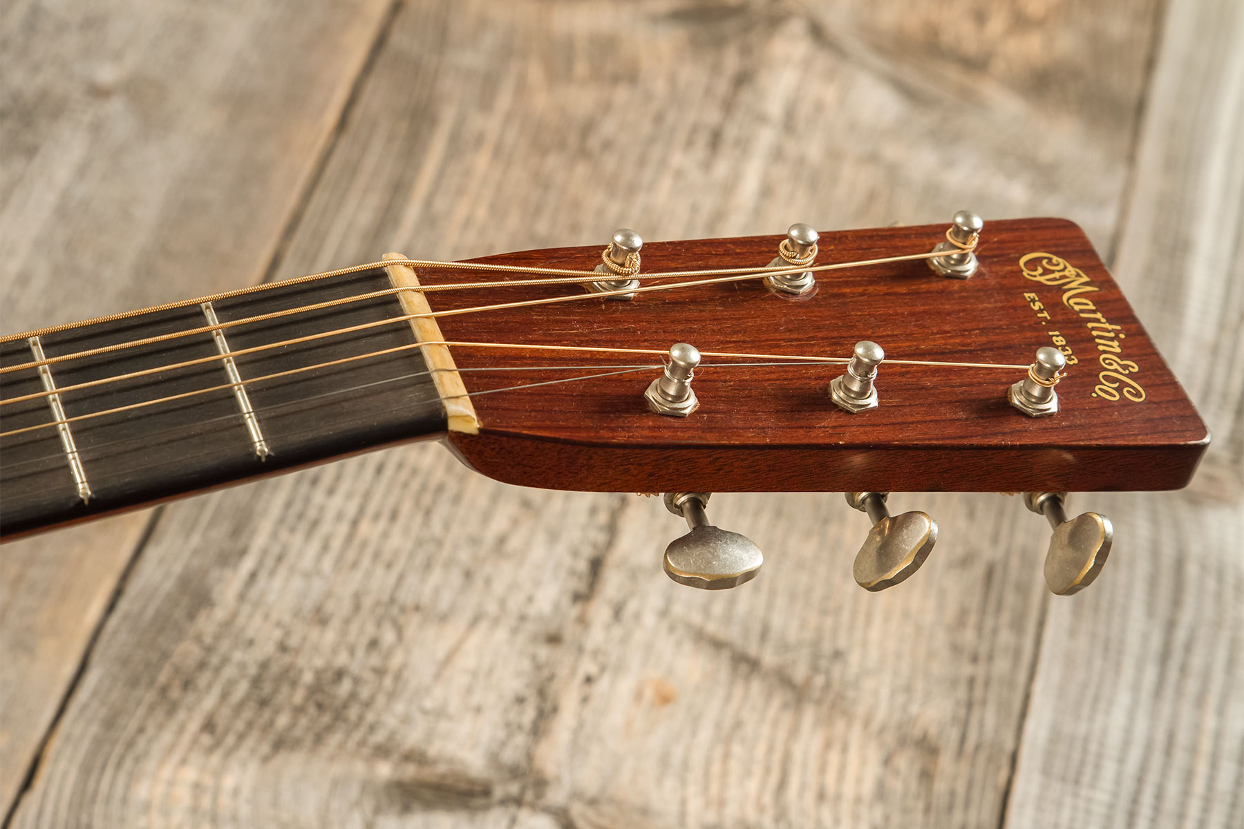 Martin D-28 Authentic 1937 Dreadnought Epicea Palissandre Eb #2852451 - Aged Natural Vintage Gloss - Guitare Folk - Variation 6