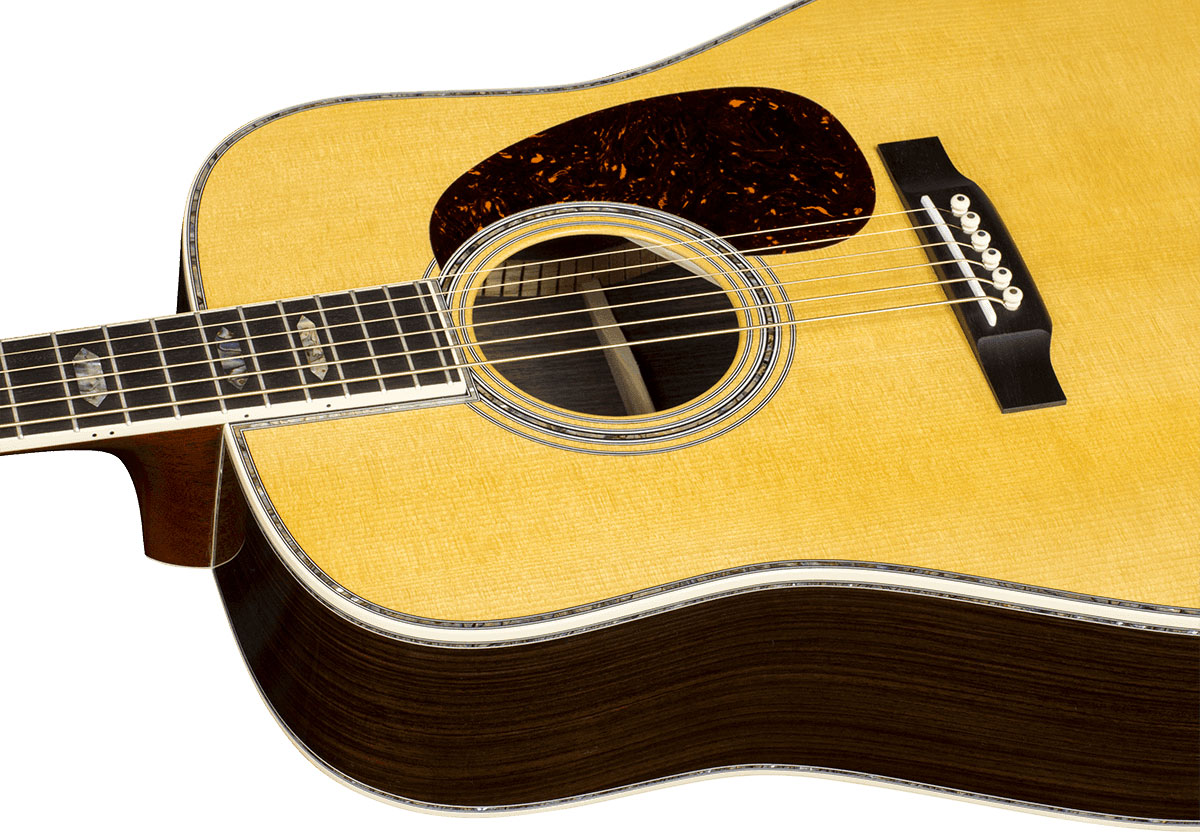 Martin D45 Standard Golden Era Dreadnought Epicea Palissandre Eb - Natural Gloss - Guitare Folk - Variation 2