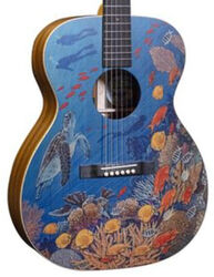 Guitare folk Martin OM Biosphere #2860969 - Robert goetzl ocean artwork satin