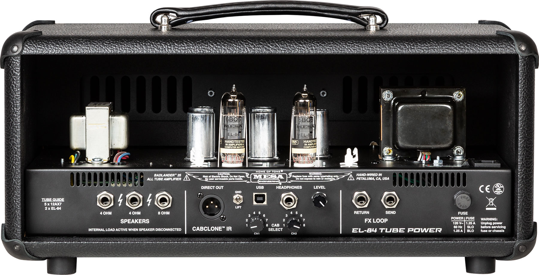 Mesa Boogie Badlander 25 Head 10/25w El84 Black Bronco - Ampli Guitare Électrique TÊte / PÉdale - Variation 2