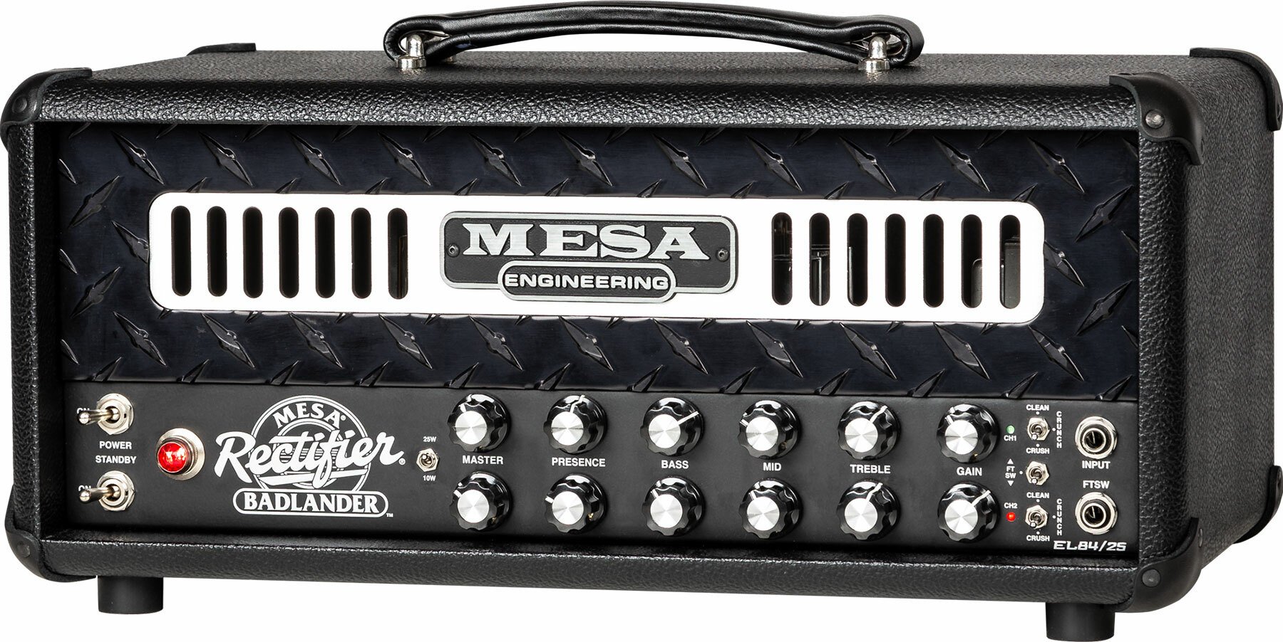 Mesa Boogie Badlander 25 Head 10/25w El84 Black Bronco - Ampli Guitare Électrique TÊte / PÉdale - Main picture