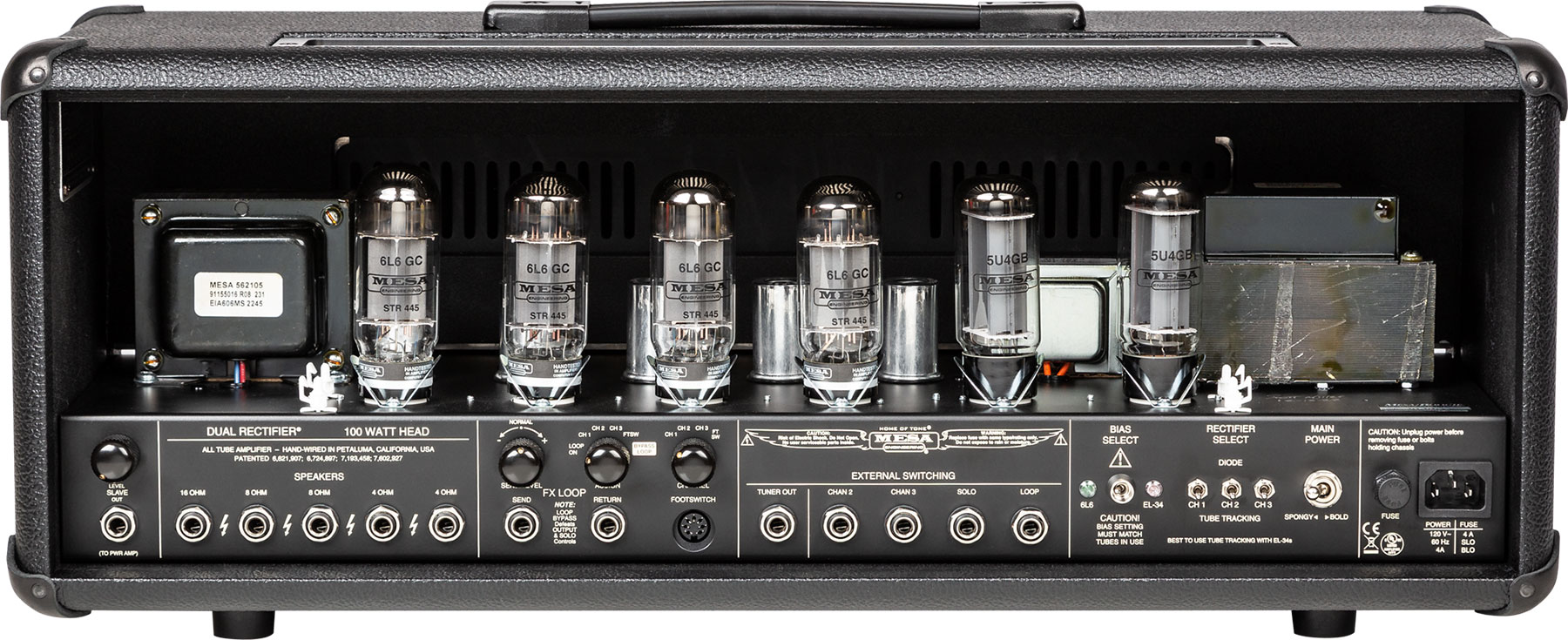 Mesa Boogie Dual Rectifier Head 50/100w 6l6 Black Bronco - Ampli Guitare Électrique TÊte / PÉdale - Variation 2