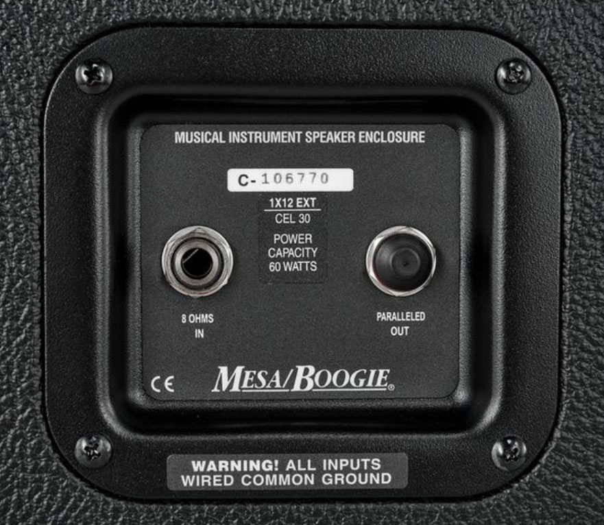 Mesa Boogie Rectifier Guitar Cab 1x12 60w 8-ohms - Baffle Ampli Guitare Électrique - Variation 2