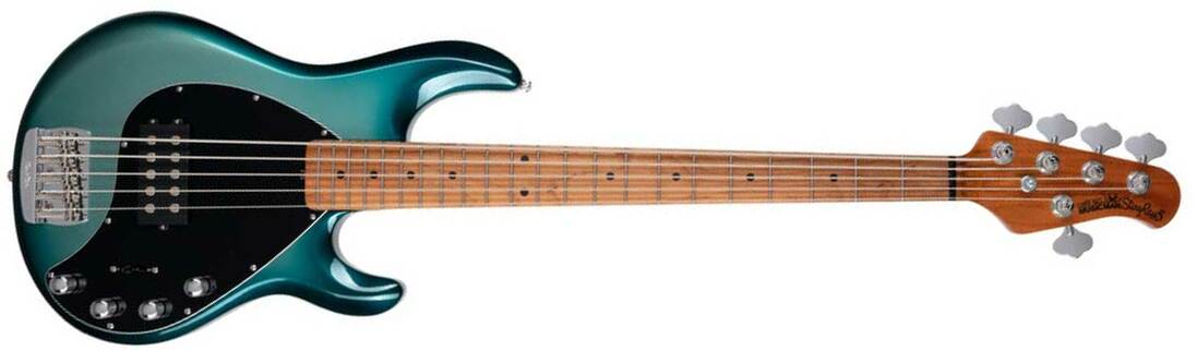 Music Man Stingray Special H 5c Active Mn +housse - Frost Green - Basse Électrique Solid Body - Main picture