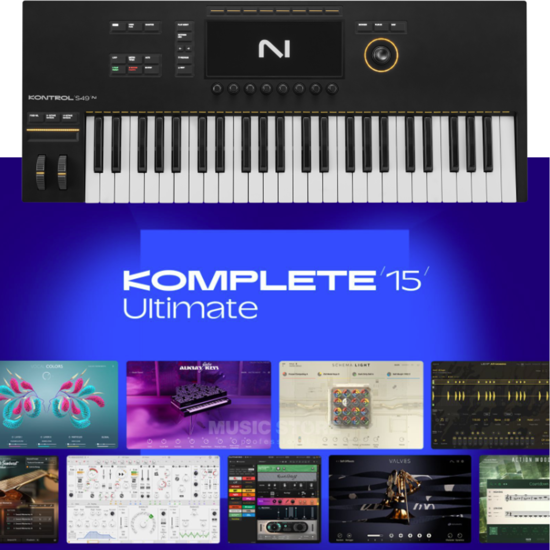 Native Instruments Kontrol S49 Mk3  +  Komplete 15 Ultimate - Clavier MaÎtre - Main picture