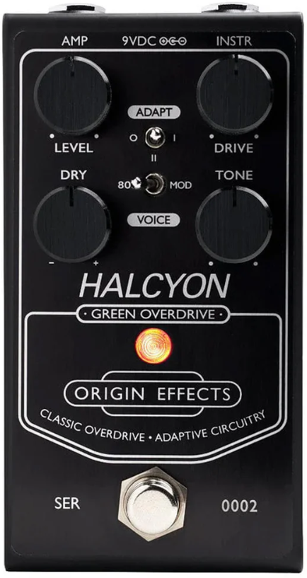 Origin Effects Halcyon Green Black Edition Overdrive - PÉdale Overdrive / Distortion / Fuzz - Main picture