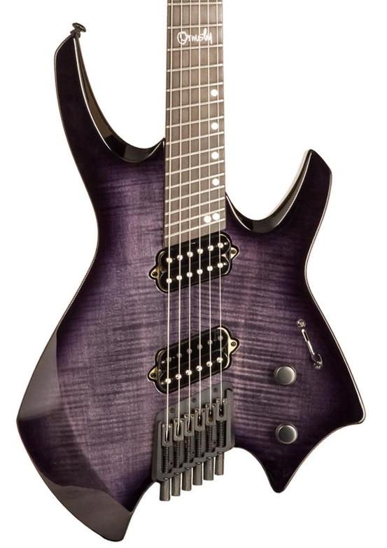 Guitare électrique multi-scale Ormsby Goliath Headless GTR Run 17 - Dahlia black