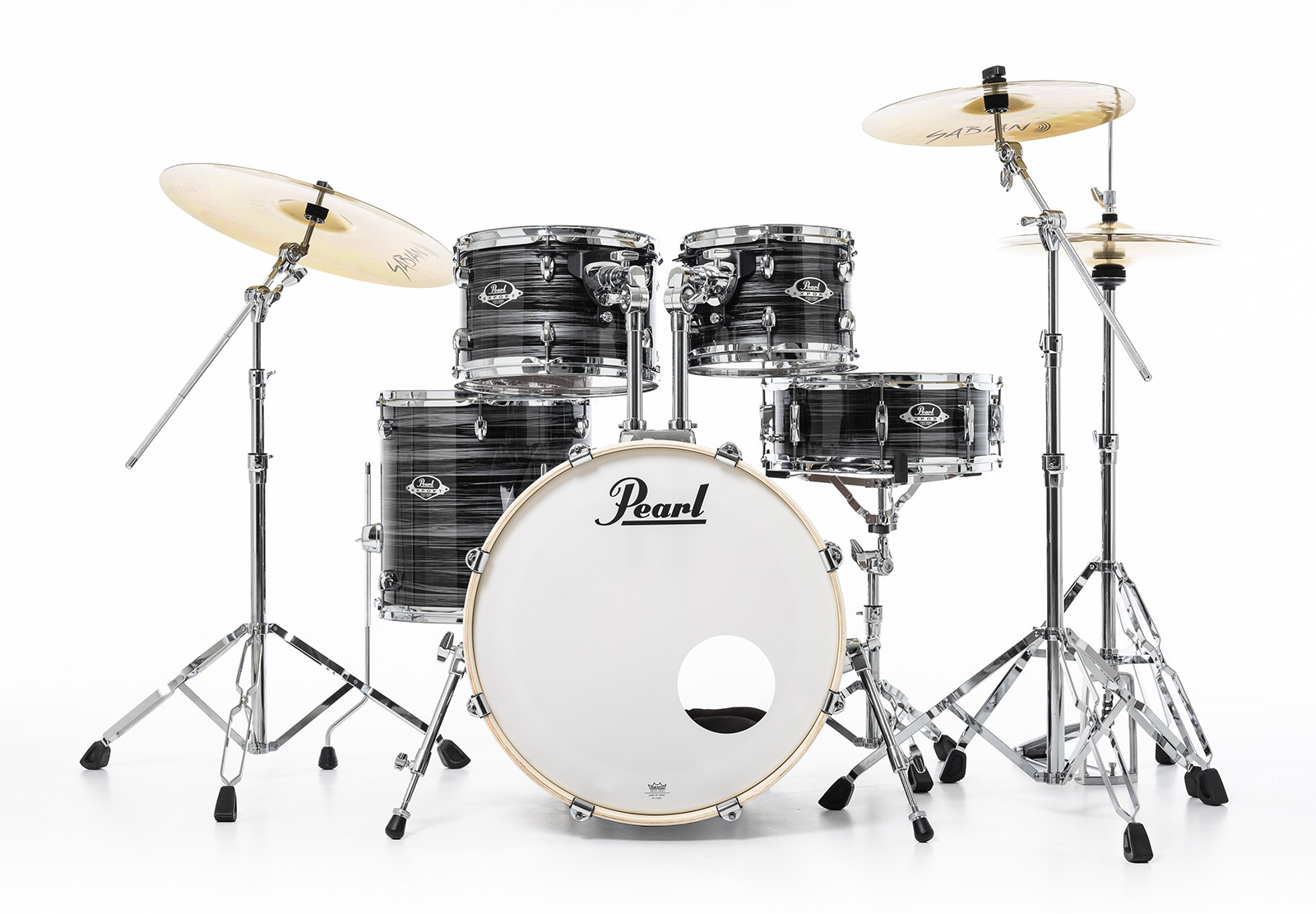 Pearl Export Fusion 20 - Graphite Silver Twist - Batterie Acoustique Fusion - Main picture