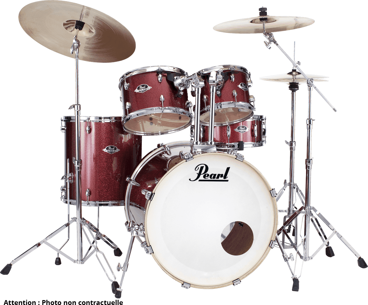 Pearl Exx725brc-704 Export Standard - Black Cherry Glitter - Batterie Acoustique Standard - Main picture