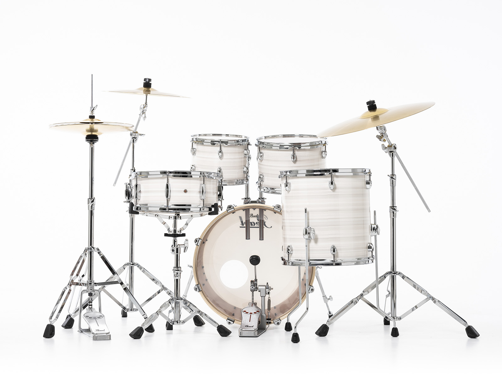 Pearl Export Fusion 20 - Slipstream White - Batterie Acoustique Fusion - Variation 4