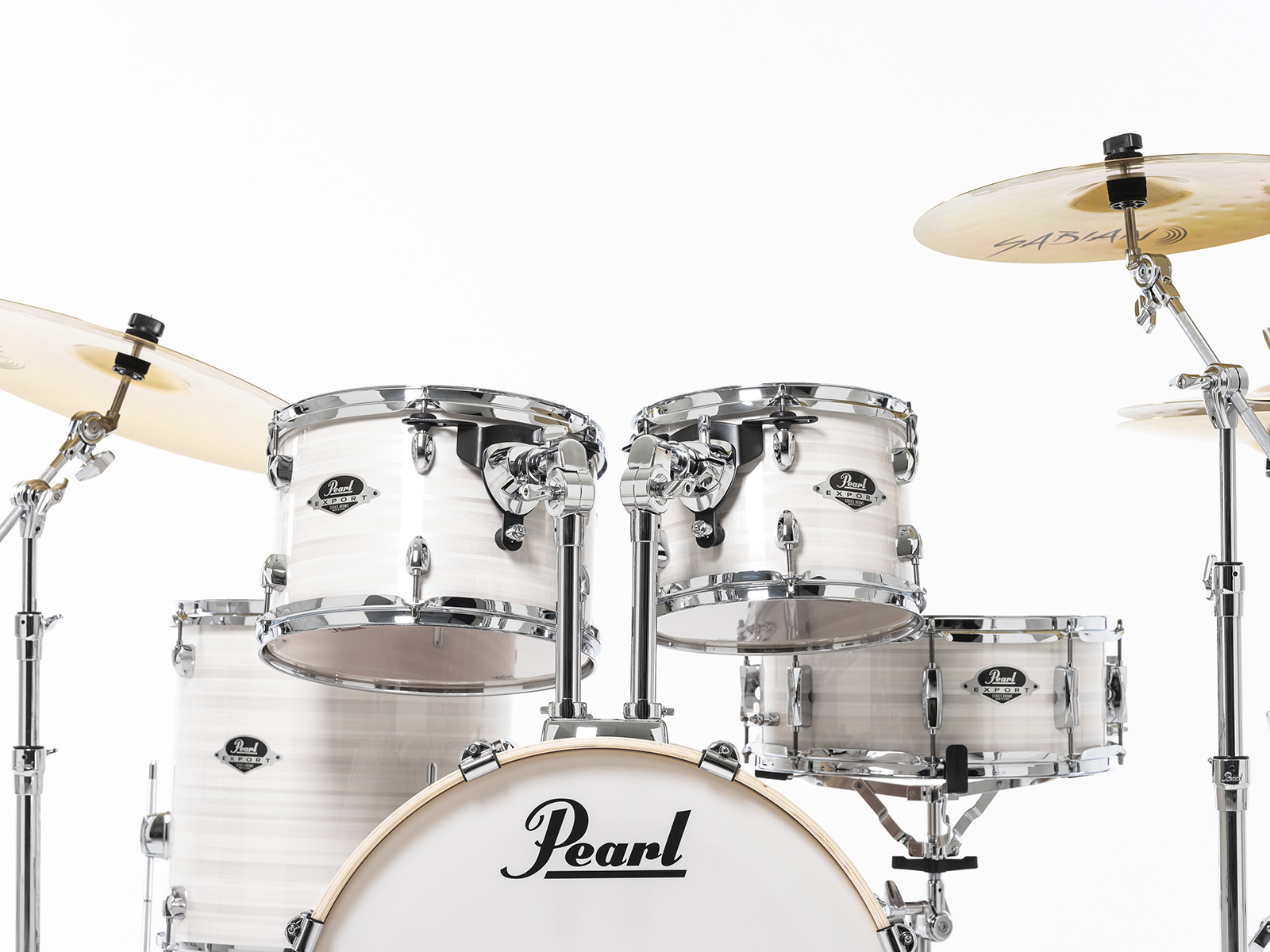 Pearl Export Fusion 20 - Slipstream White - Batterie Acoustique Fusion - Variation 6