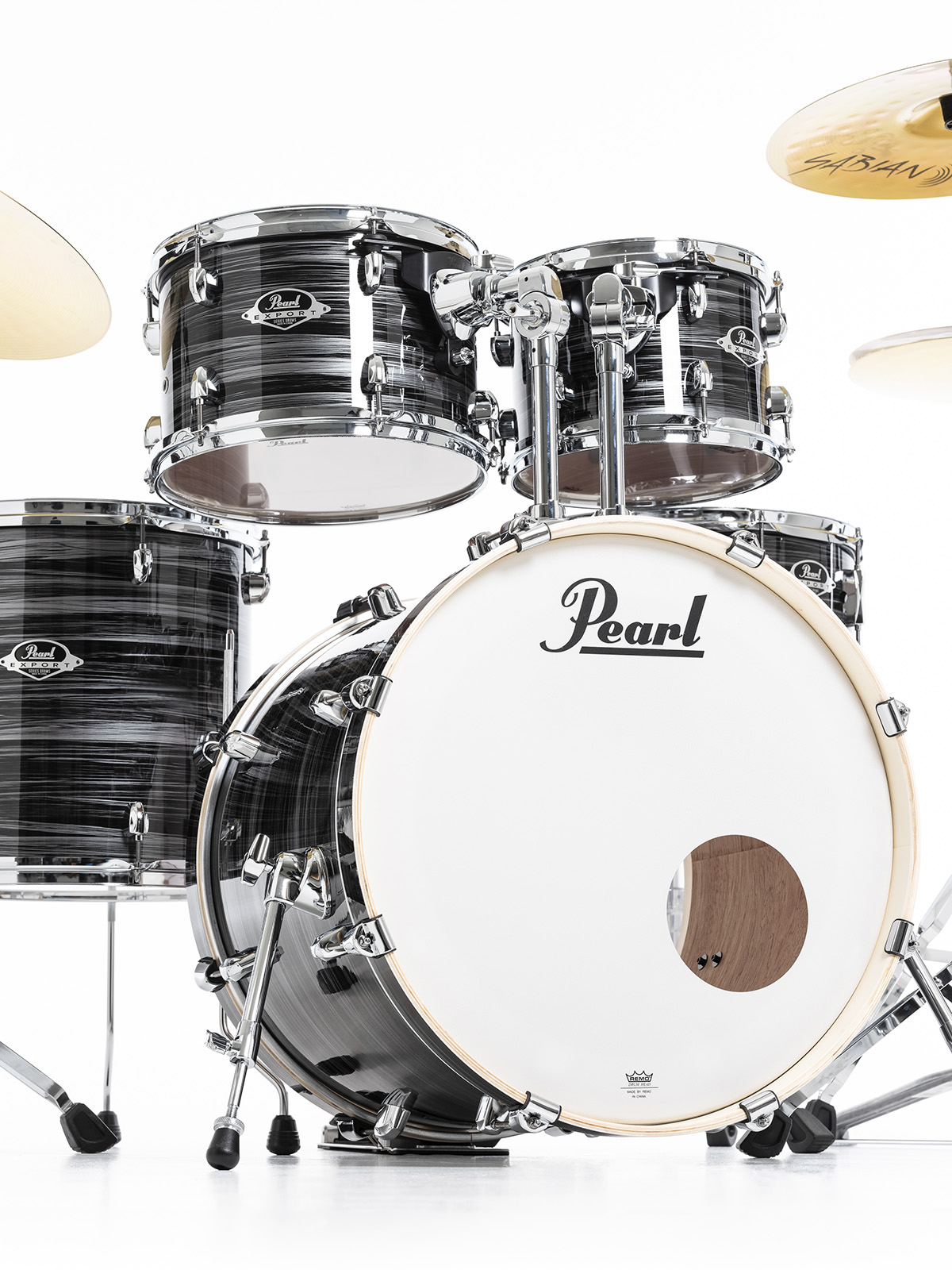 Pearl Export Fusion 20 - Graphite Silver Twist - Batterie Acoustique Fusion - Variation 7