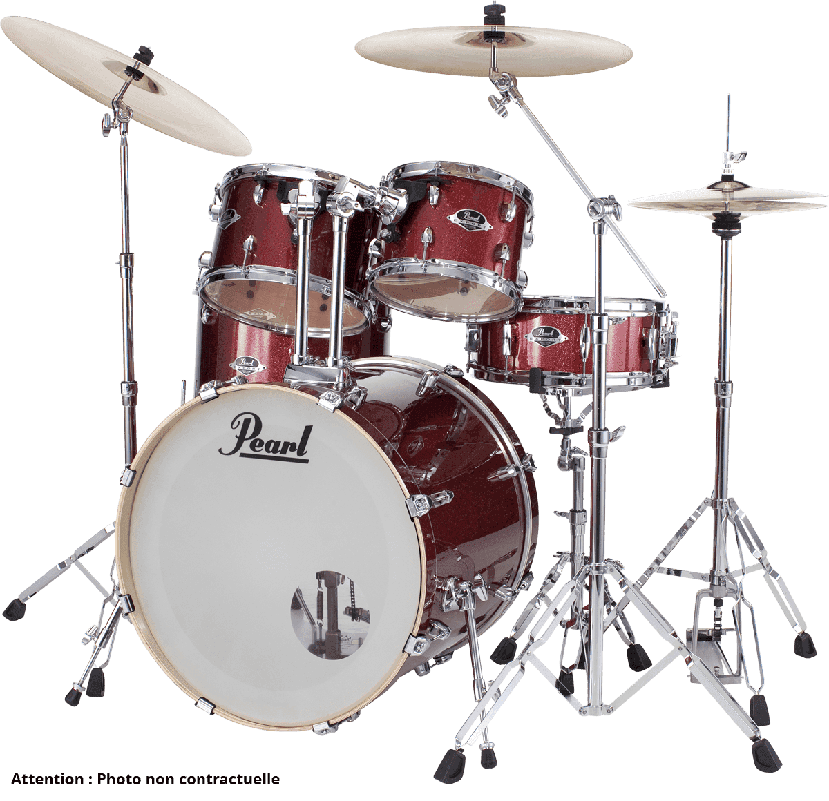 Pearl Exx725brc-704 Export Standard - Black Cherry Glitter - Batterie Acoustique Standard - Variation 1