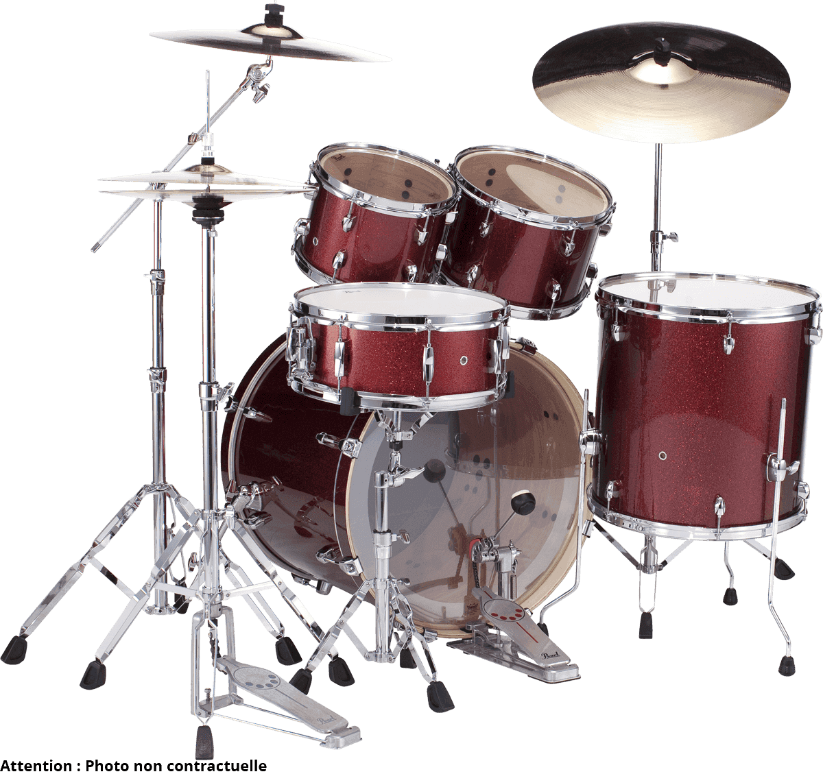 Pearl Exx725brc-704 Export Standard - Black Cherry Glitter - Batterie Acoustique Standard - Variation 2