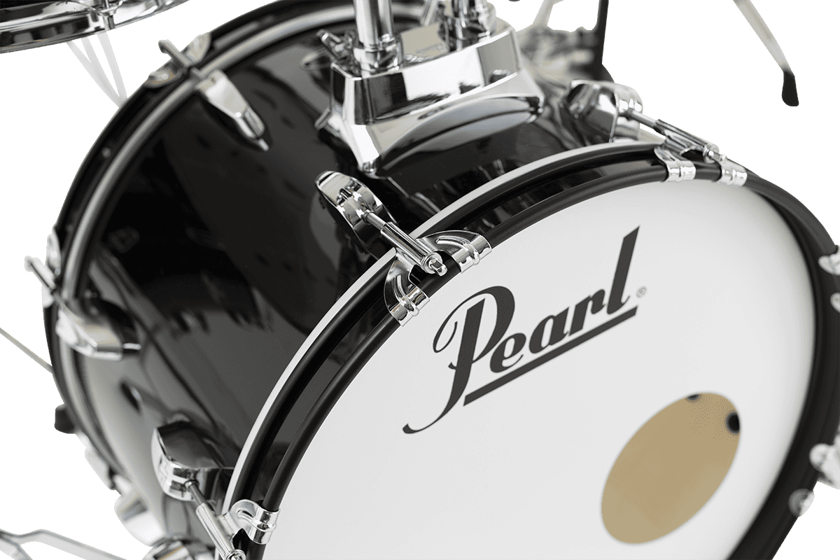 Pearl Roadshow Junior 18 Rss585cc-31 + Pack Sabian Solar - 5 FÛts - Jet Black - Batterie Acoustique Jazz - Variation 1