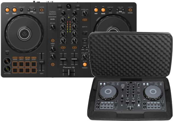 Pioneer Dj Ddj-flx4  + U 8320 Bl (flx4) - Pack Dj Avec Housse/flight/decksaver - Main picture