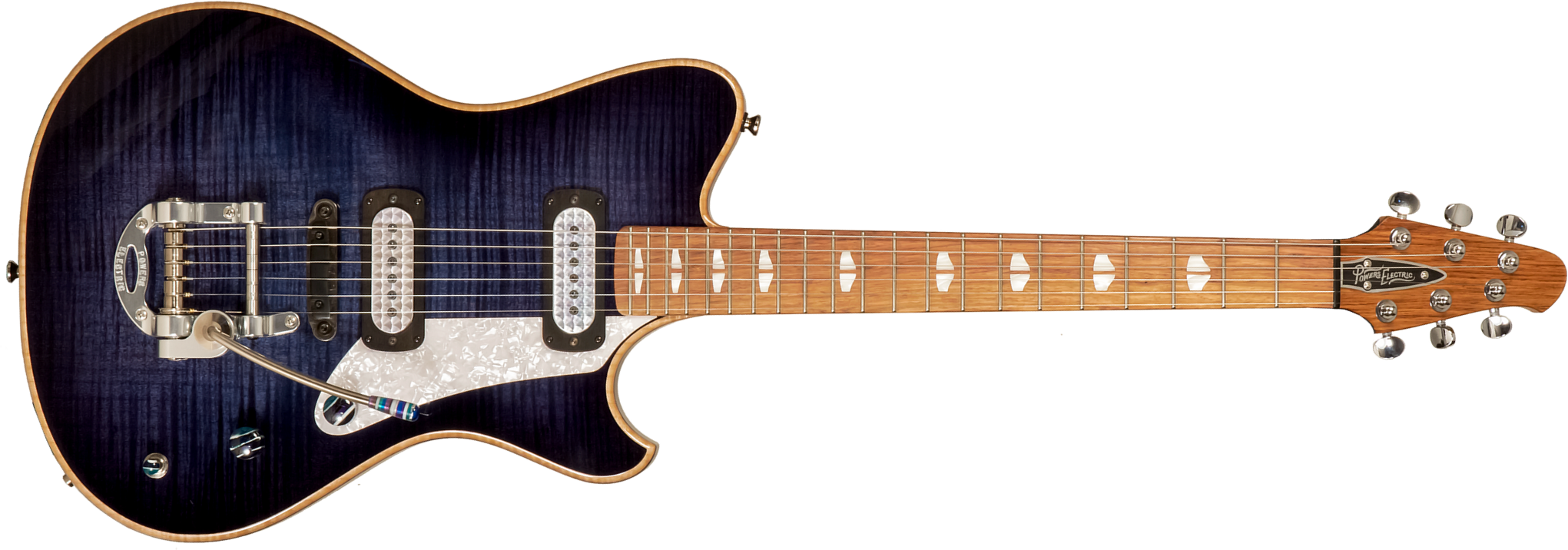 Powers Electric A-type 2s Ff42 Trem Mn #a486 - Twilight Blue - Guitare Électrique RÉtro Rock - Main picture