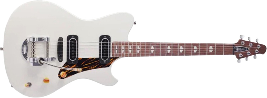 Powers Electric A-type 2s Pf42 Trem Rw #a672 - Moonlight White - Guitare Électrique RÉtro Rock - Main picture