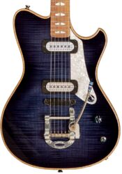 Guitare électrique rétro rock Powers electric A-Type #A486 - Twilight blue