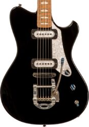 Guitare électrique rétro rock Powers electric A-Type #A697 - Jet Black