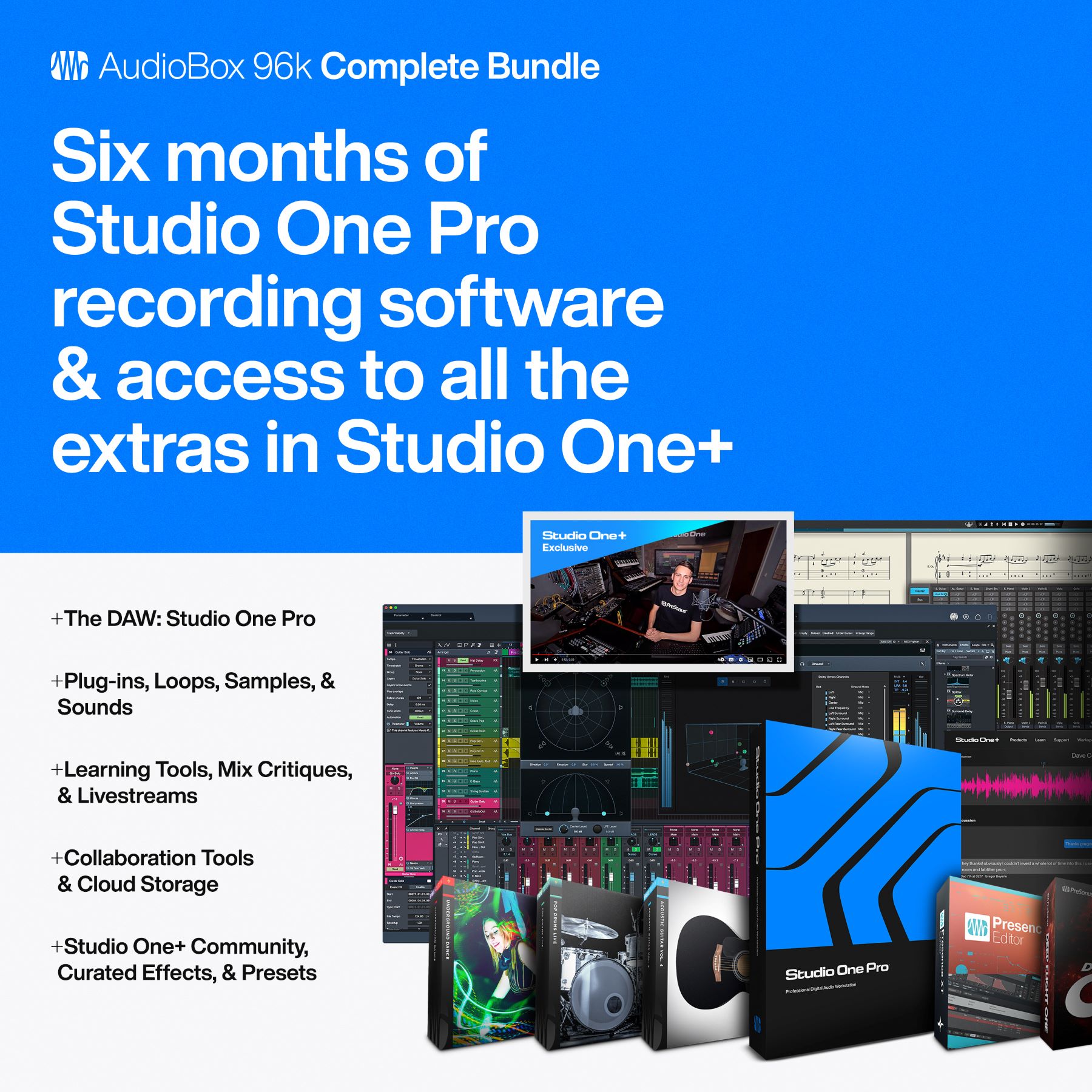 Presonus Audiobox 96k Complete Bundle - Pack Home Studio - Variation 8