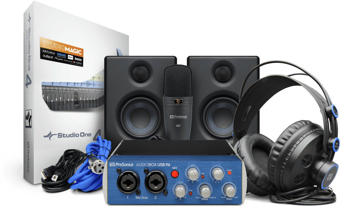  Pack  home  studio  Presonus AUDIOBOX USB 96 STUDIO  ULTIMATE