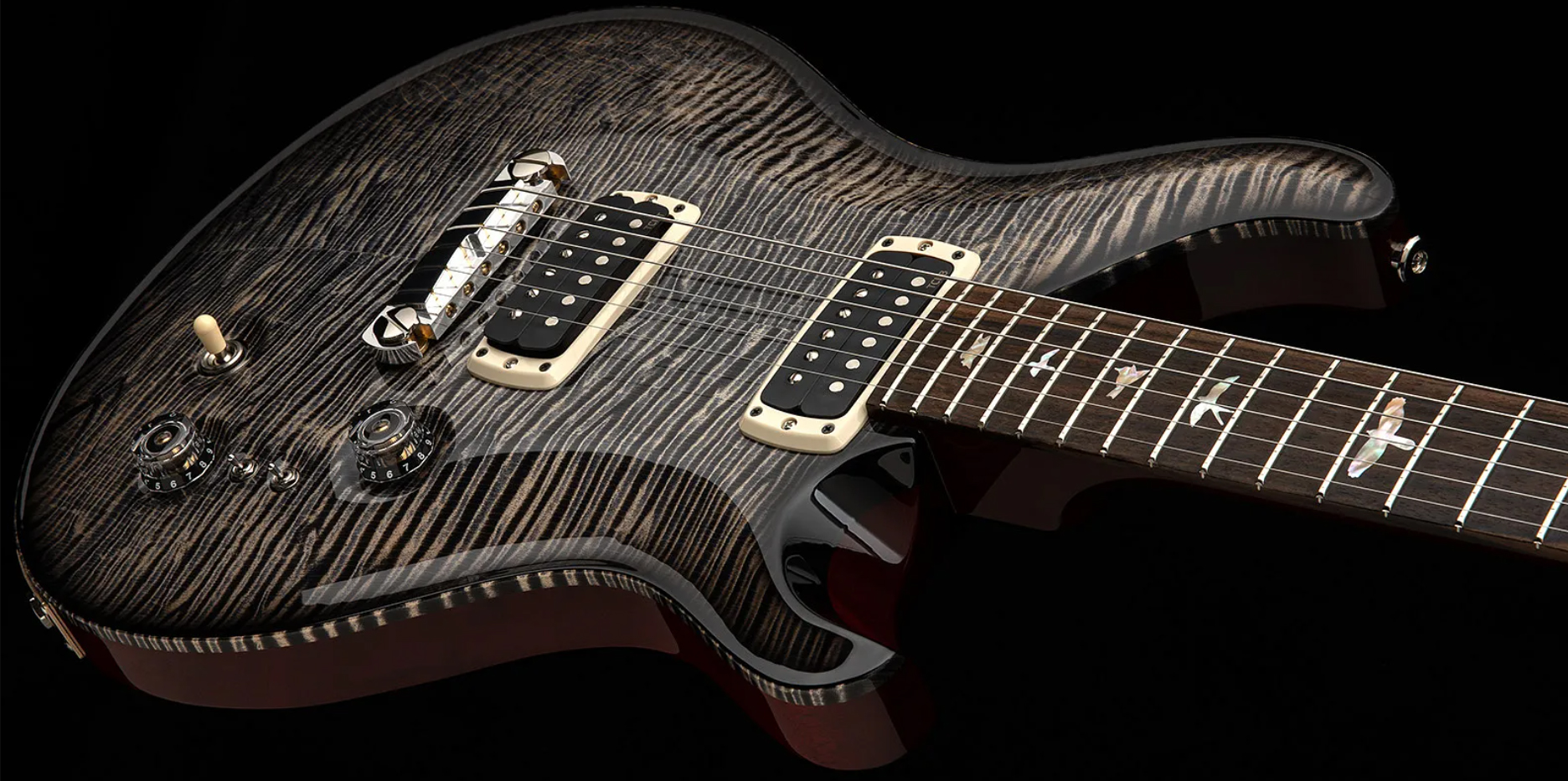 Prs Charcoal Phoenix Ltd Usa 2h Ht Rw - Grey - Guitare Électrique Forme Str - Variation 1