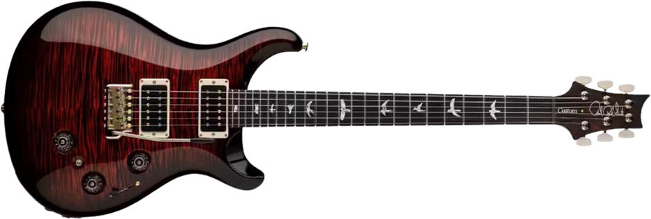 Prs Custom 24 Usa 2h 85/15 Trem Rw - Fire Smokeburst - Guitare Électrique Double Cut - Main picture