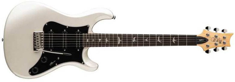 Prs Nf3 Se 3h Mini-humb. Trem Rw - Pearl White - Guitare Électrique Double Cut - Main picture