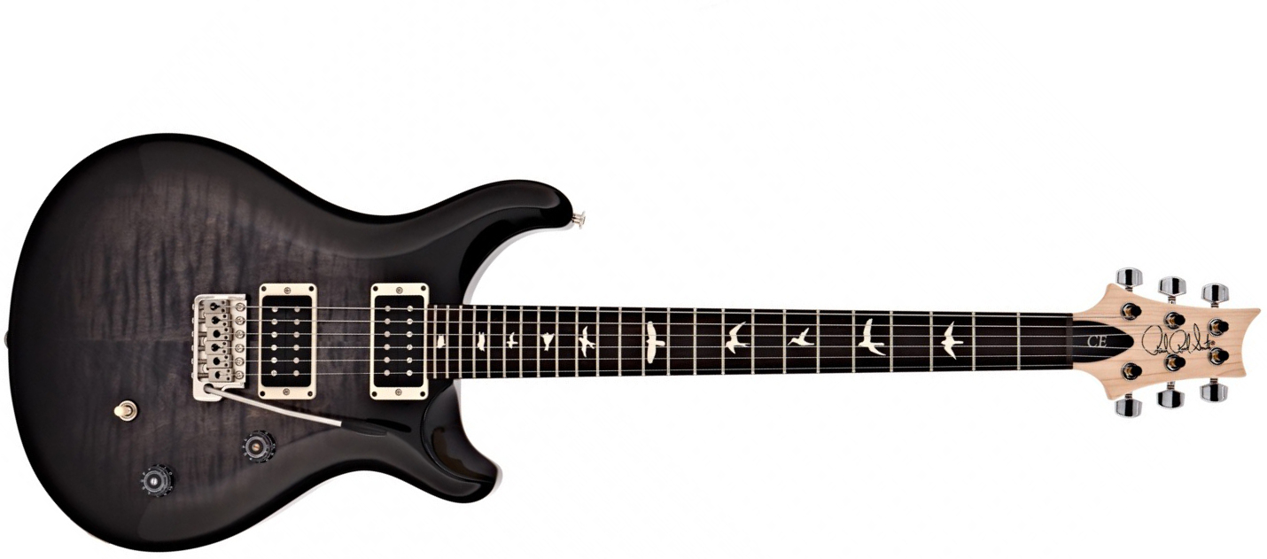 Prs Se Ce24 Bolt-on Ltd 2h Trem Rw - Charcoal Burst - Guitare Électrique Double Cut - Main picture