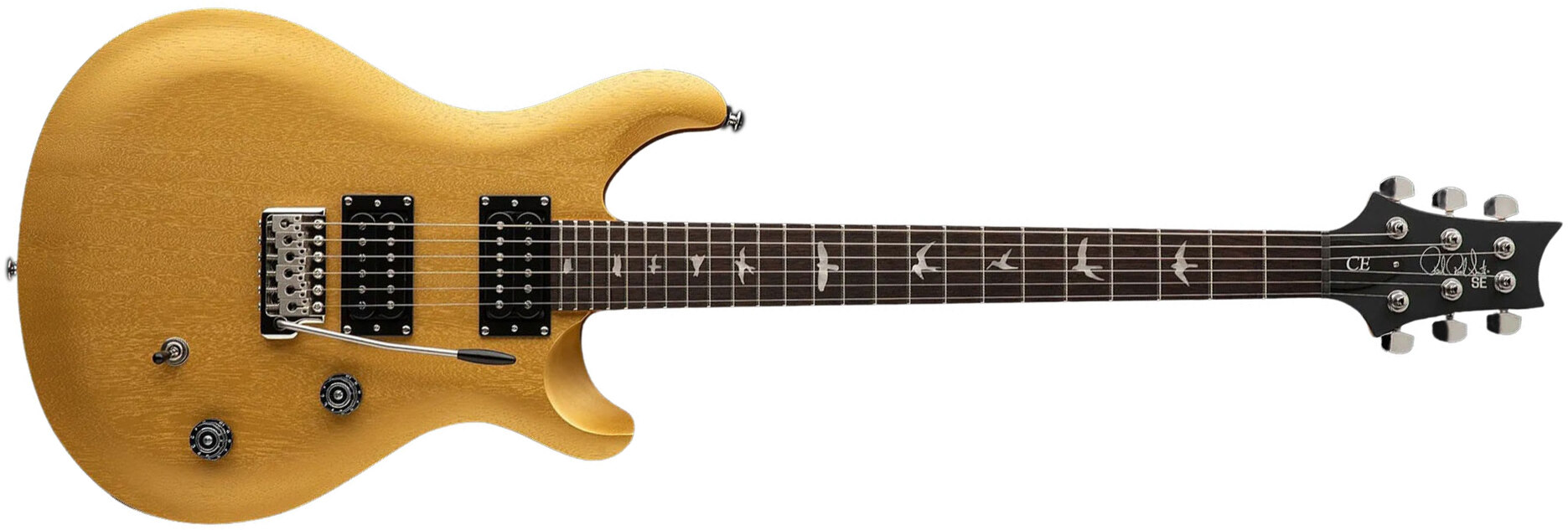 Prs Se Ce24 Standard Bolt-on 2h Trem Rw - Metallic Gold - Guitare Électrique Double Cut - Main picture