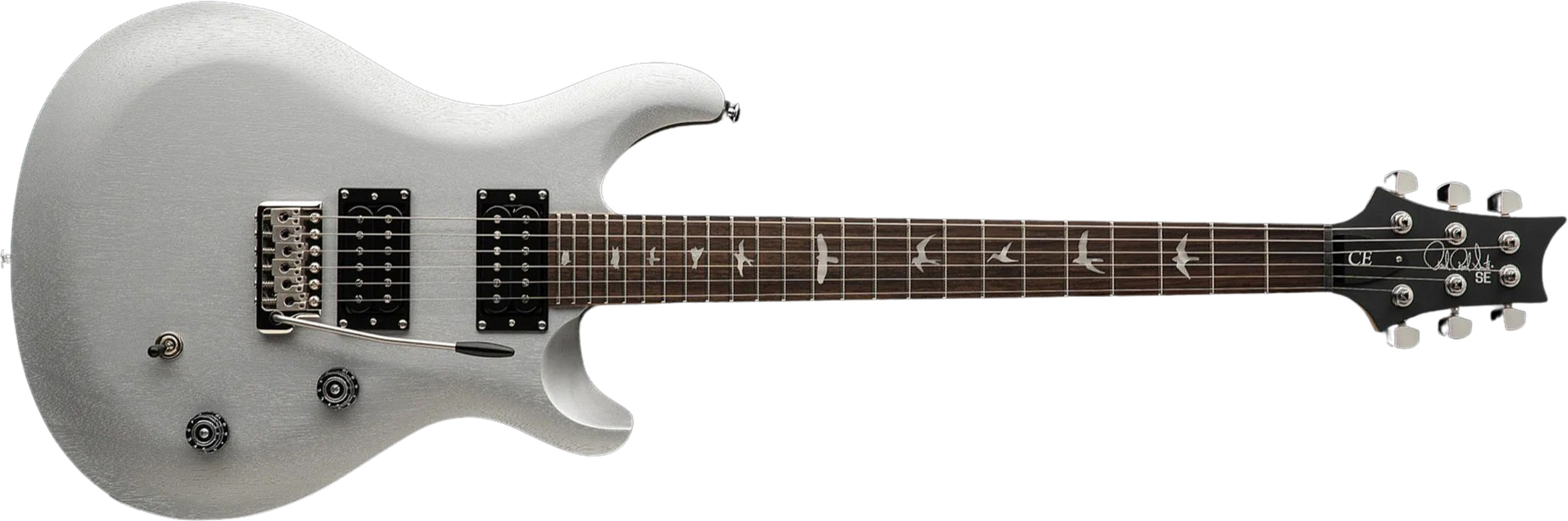 Prs Se Ce24 Standard Bolt-on 2h Trem Rw - Metallic Silver - Guitare Électrique Double Cut - Main picture